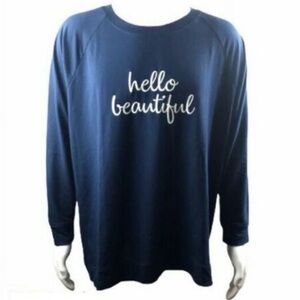 Isaac Mizrahi Navy Blue Statement Tunic